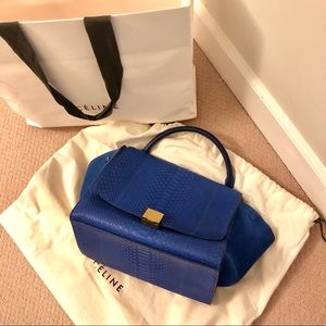 Celine Blue snakeskin Bag